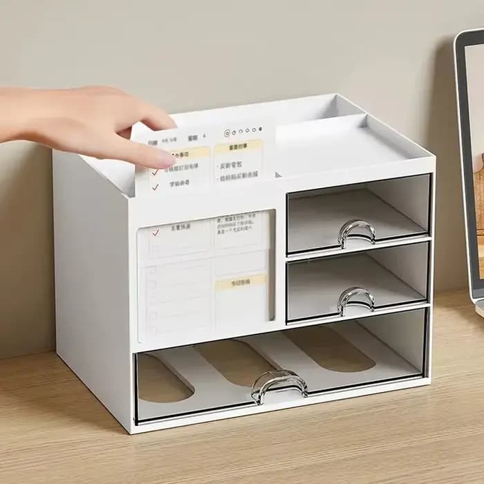 Boîte de rangement à tiroirs combinés de bureau