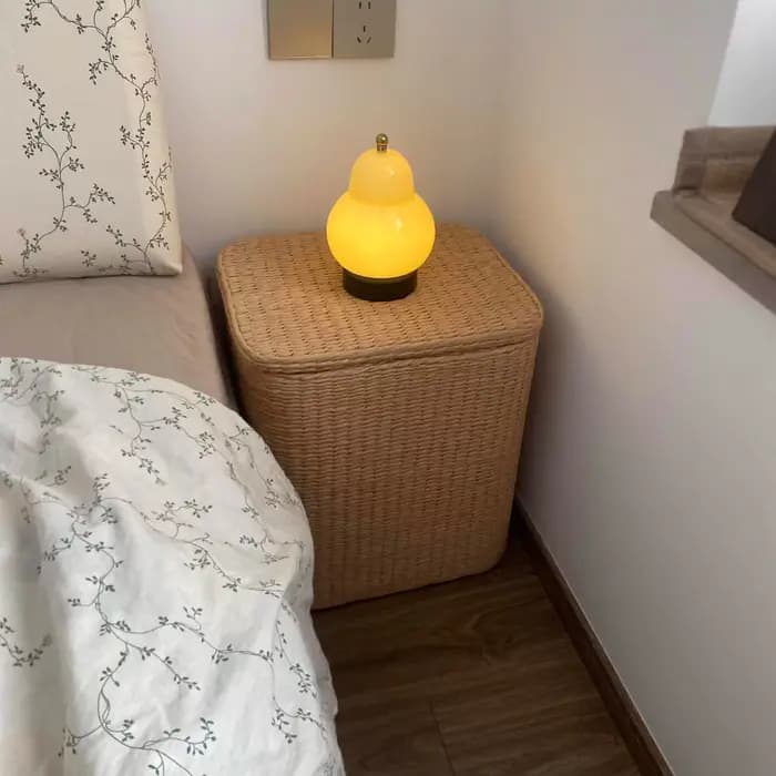 Petite armoire de chevet Simple en rotin