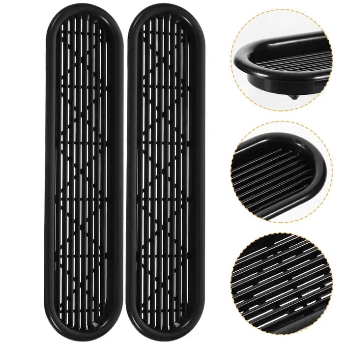 Lot de 4 grilles de ventilation en plastique pour armoire