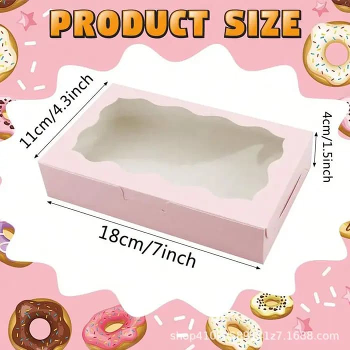 Cadeau pour elle/lui, 20 boîtes à biscuits avec fenêtre transparente