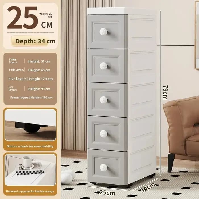 Boîte de rangement étroite pour cuisine