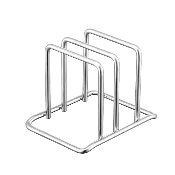 Support de planche à découper Durable en acier inoxydable, 2 sectionnels, antirouille, organisateur