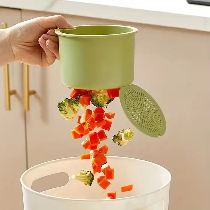 Panier de vidange à pression : passoire alimentaire et organisateur d'évier