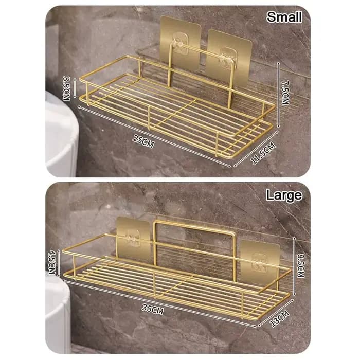 Étagère de rangement murale en métal pour salle de bain