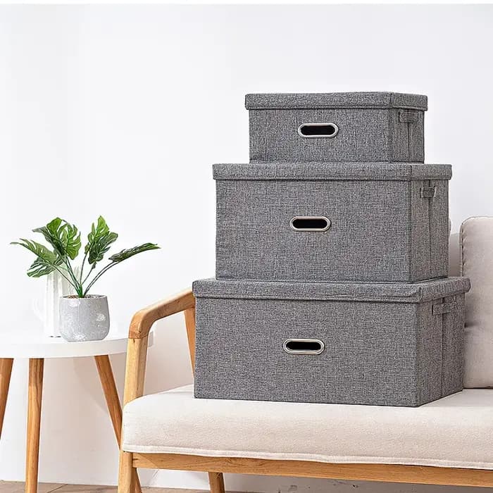 Cube Non-tissé pliant boîte de rangement pour jouets vêtements bacs