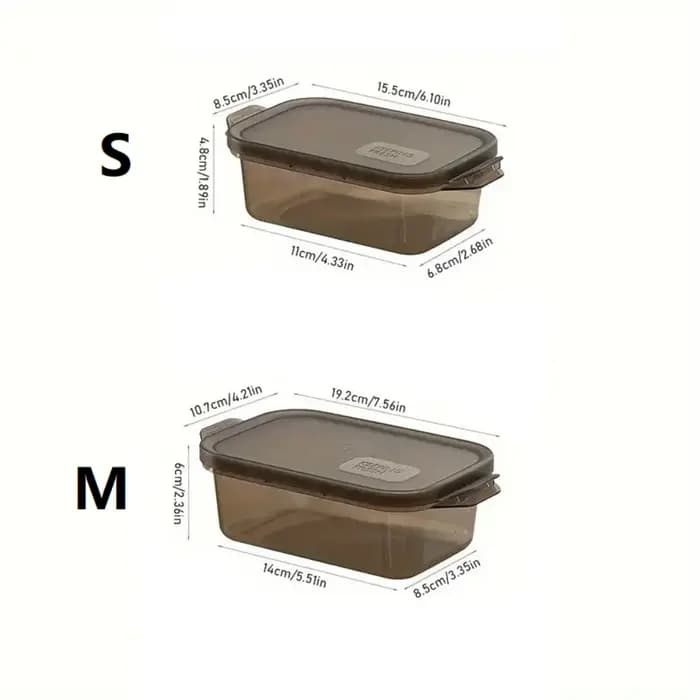 Ensemble de 3 pièces, boîte de conservation des aliments en plastique réutilisable avec couvercle