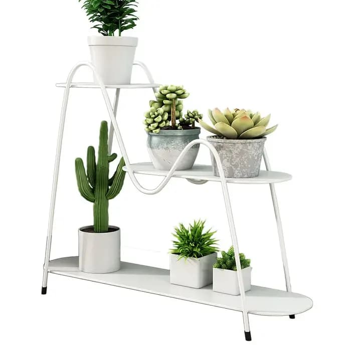 Étagère à fleurs, support vertical d'angle pour plantes