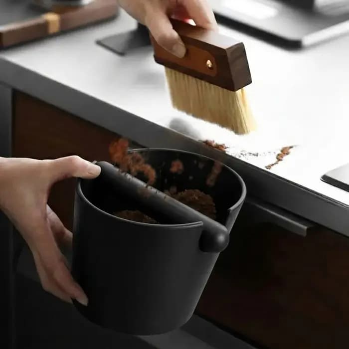 Boîte à café anti-dérapante pour le retrait des résidus d'espresso