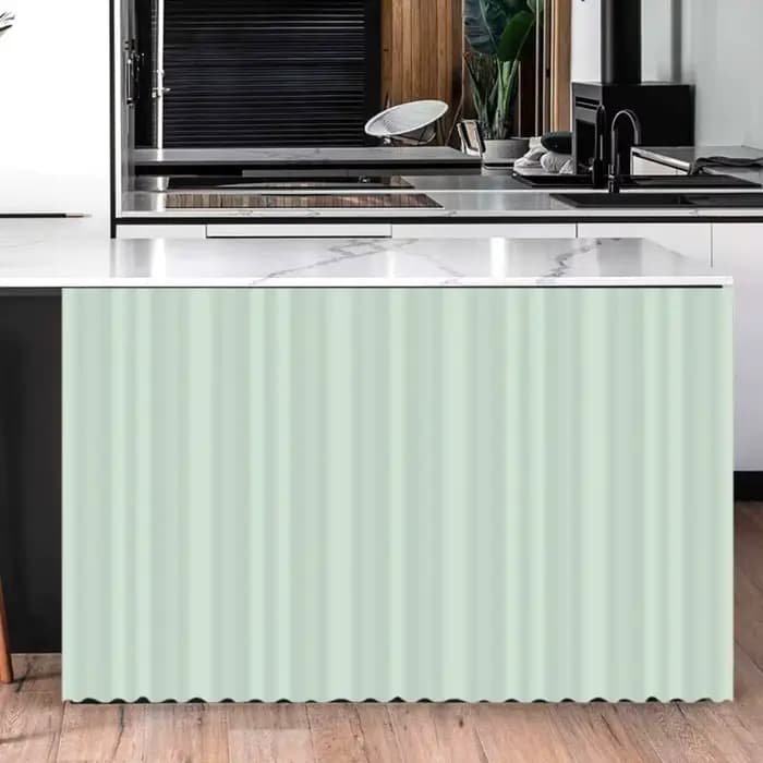 Rideau court anti-poussière pour armoire de cuisine
