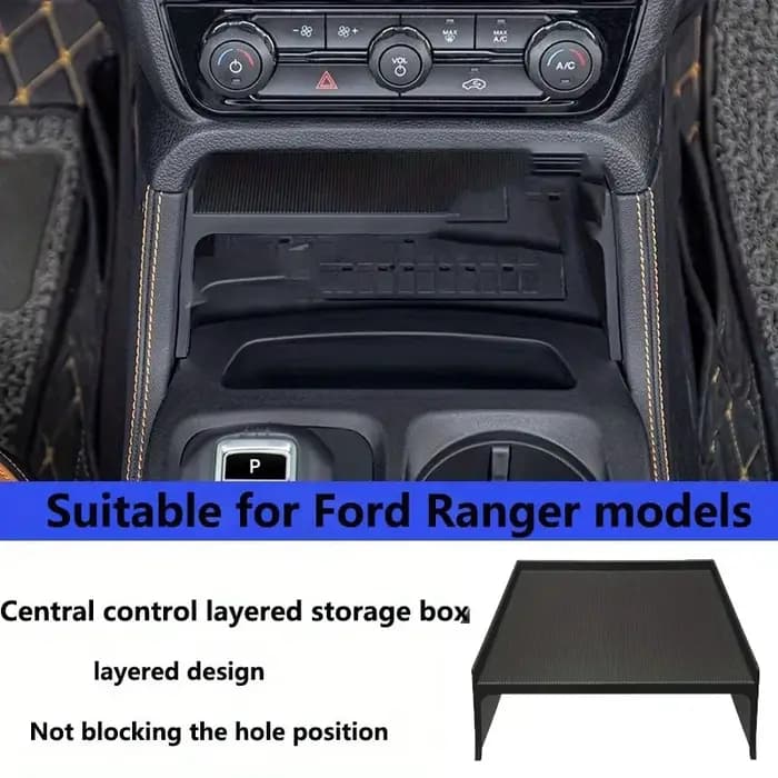 NOUVEAU - Compatible avec FORD RANGER 23-24 - Boîte de rangement centrale