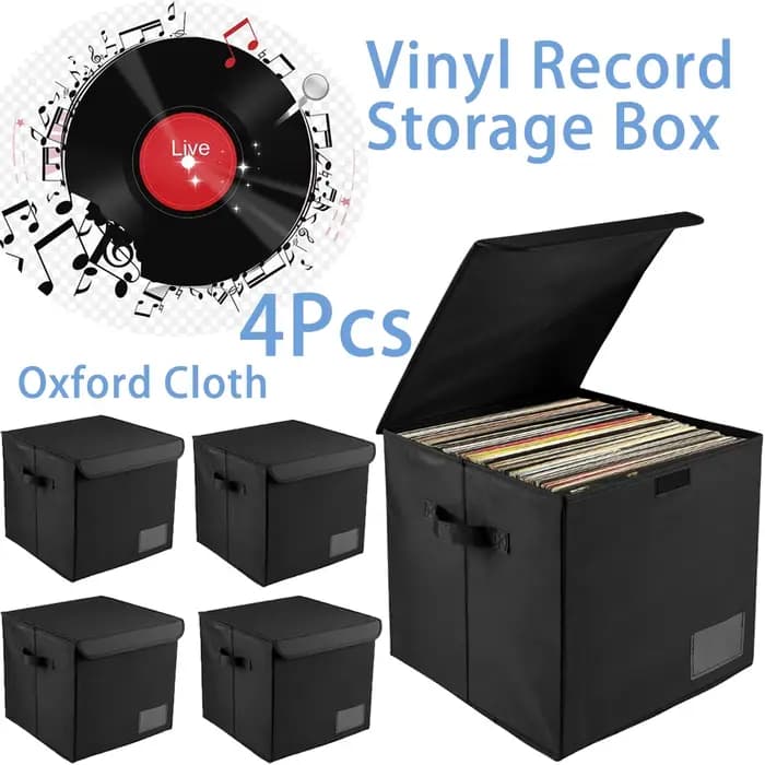 Boîte de rangement de disques vinyles