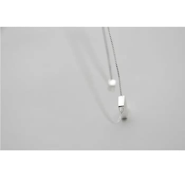 Bijoux en argent 925, boîte carrée Double couche