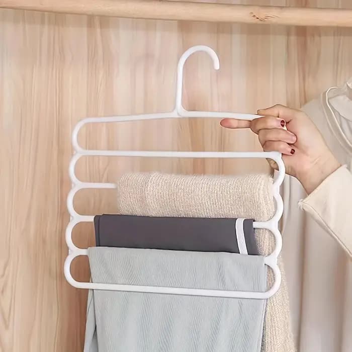 2/4 pièces porte-pantalons multifonctionnel ménage gain de place multicouche pantalon cintre
