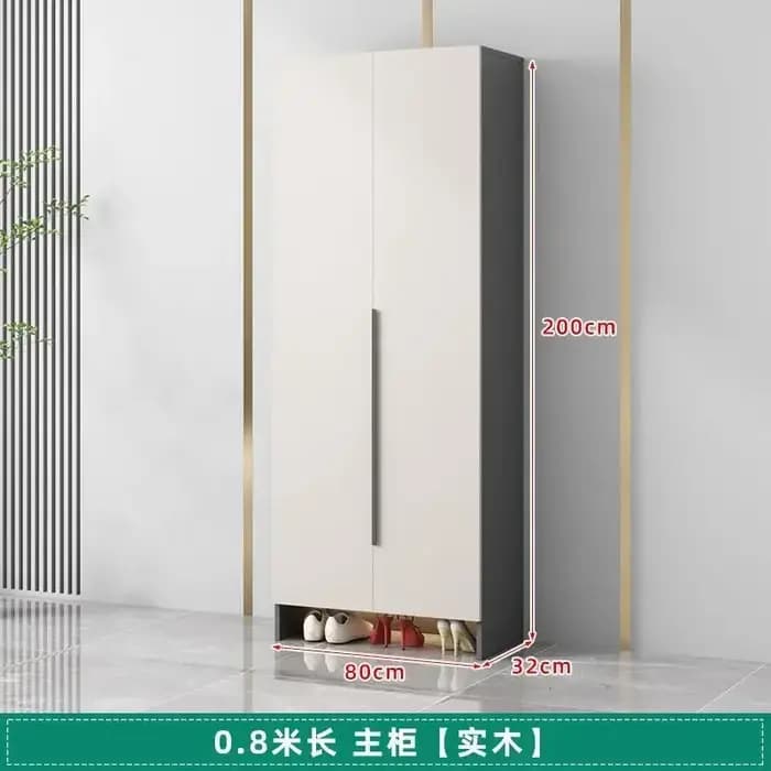 Armoire à chaussures de salon en bois massif