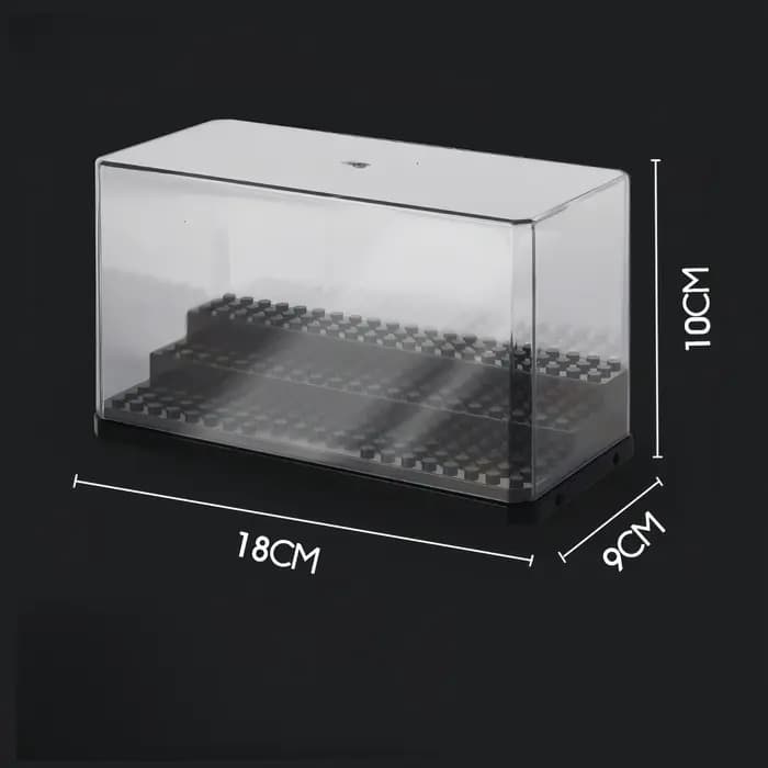 Vitrine étagère transparente large boîte à 3 niveaux pour figurines-protecteur acrylique pour petites figurines Pop-stockage de vitrine transparente