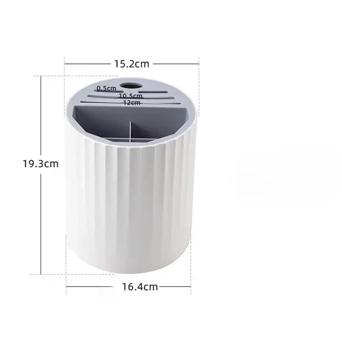 Support de rangement rotatif pour couteaux de cuisine, multifonctionnel, pour baguettes, couteaux et