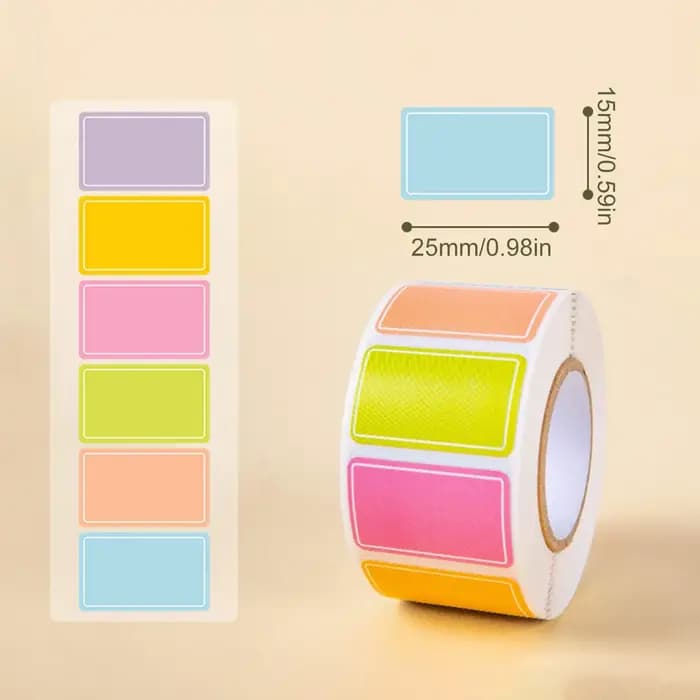 Étiquettes autocollantes colorées pour boîtes de déménagement