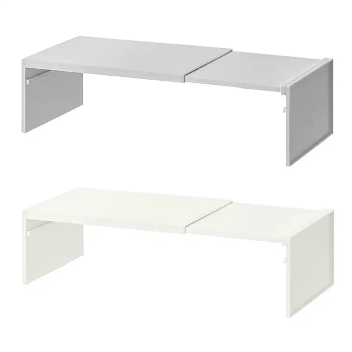 Étagère de cuisine extensible et empilable pour comptoir et armoire, accessoires de rangement de cuisine robustes