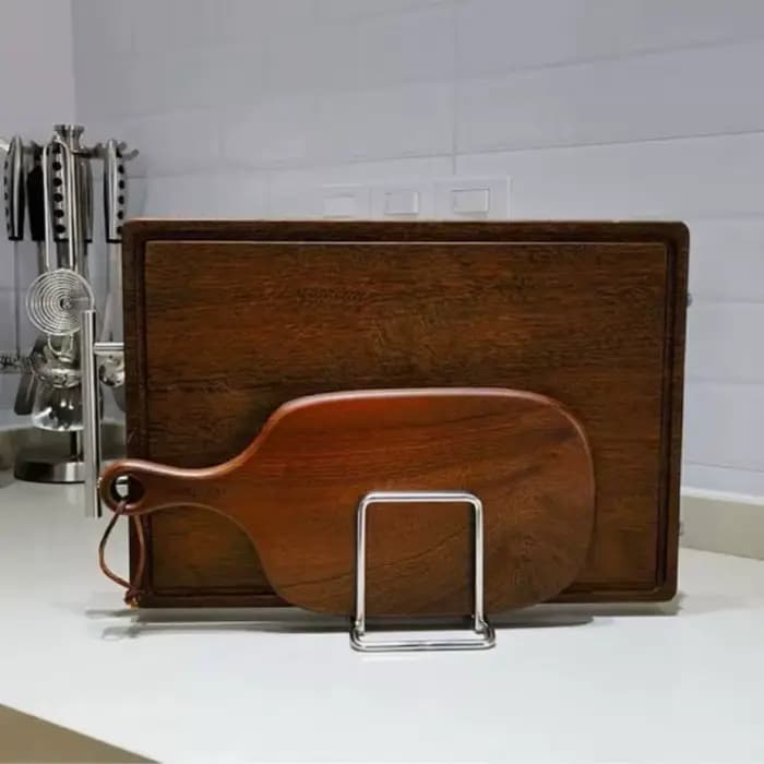 Support de planche à découper en acier inoxydable