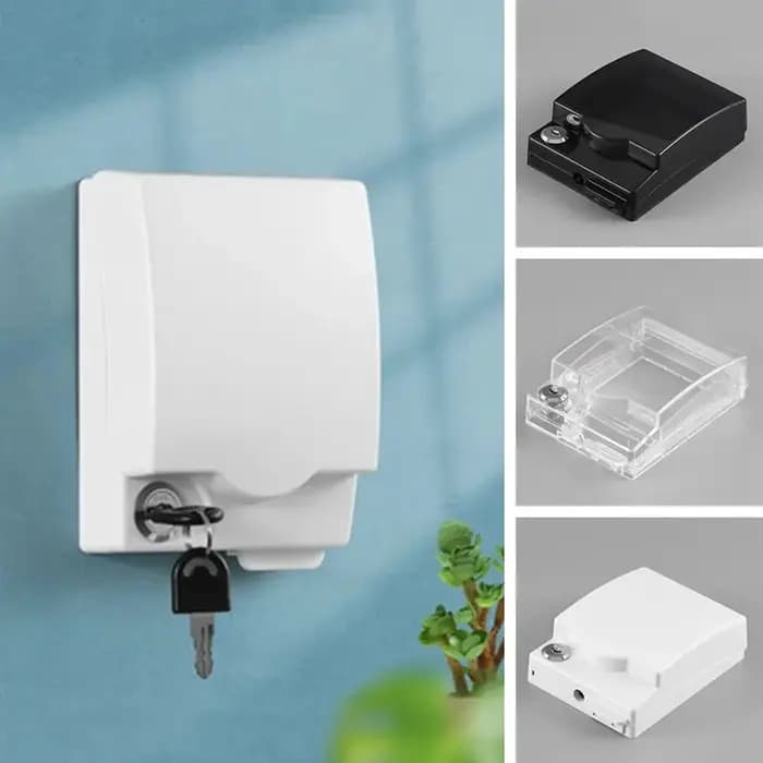 Boîte de prise étanche verrouillable avec clé pour la protection des prises électriques