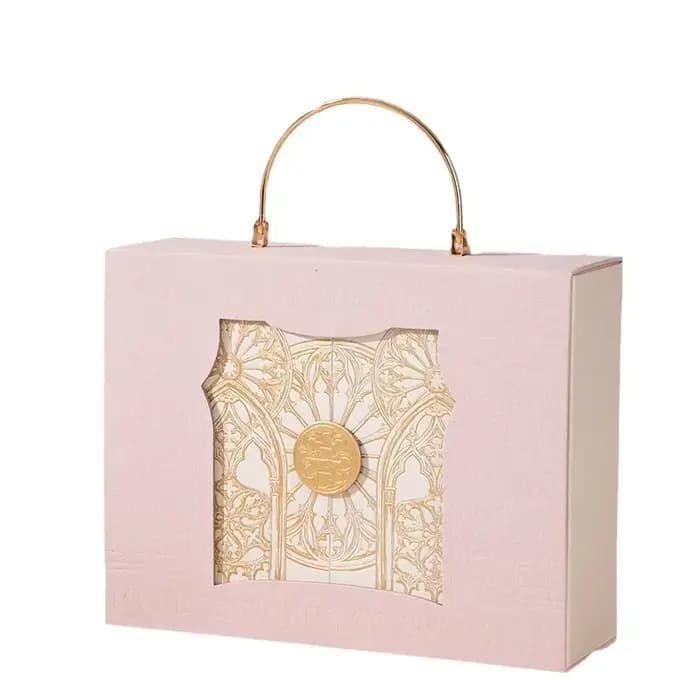Coffret cadeau de mariage en daim baroque, boîte à cadeaux rabattable à double ouverture, boîtes à bonbons de mariage européennes de luxe, emballage d'anniversaire