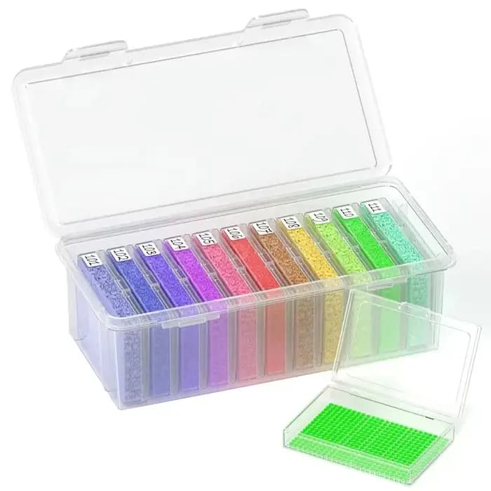 Plateaux de rangement pour peinture diamant avec couvercles