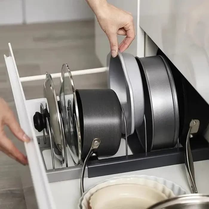 Nouveau support de rangement pour couvercles de casseroles