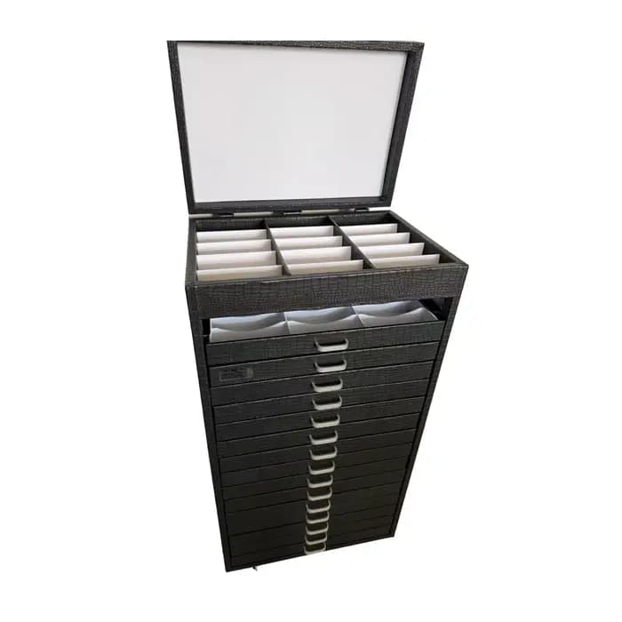 Vitrine à lunettes ; rangement pour lunettes de soleil ; présentoir à lunettes