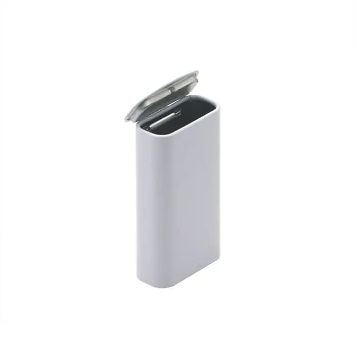 Boîte de rangement portable en fer blanc avec couvercle rabattable