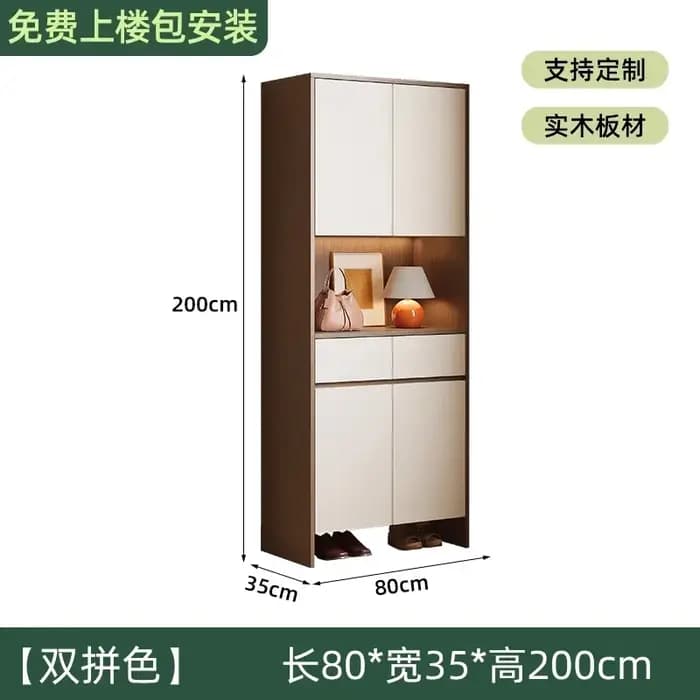 Armoire à chaussures multifonctionnelle élégante pour hommes, Solution de rangement de garde-robe bl