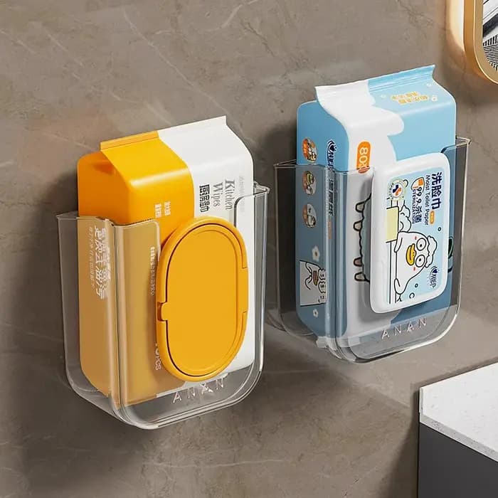 Boîte de rangement murale pour lingettes humides