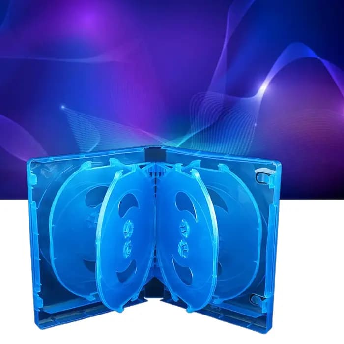 Boîte de rangement pour CD en plastique double face