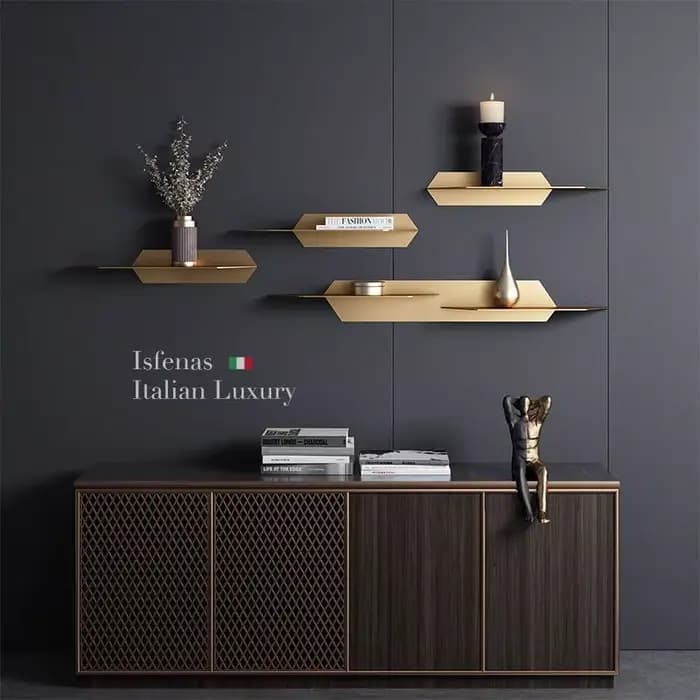 Rangement mural en fer italien T1