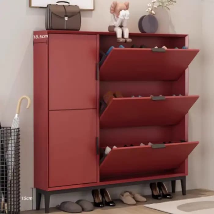Étagère à chaussures peu encombrante entrée système de rangement moderne
