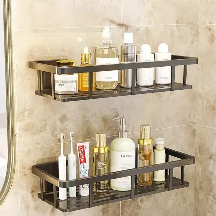 Étagère de salle de bain sans perçage