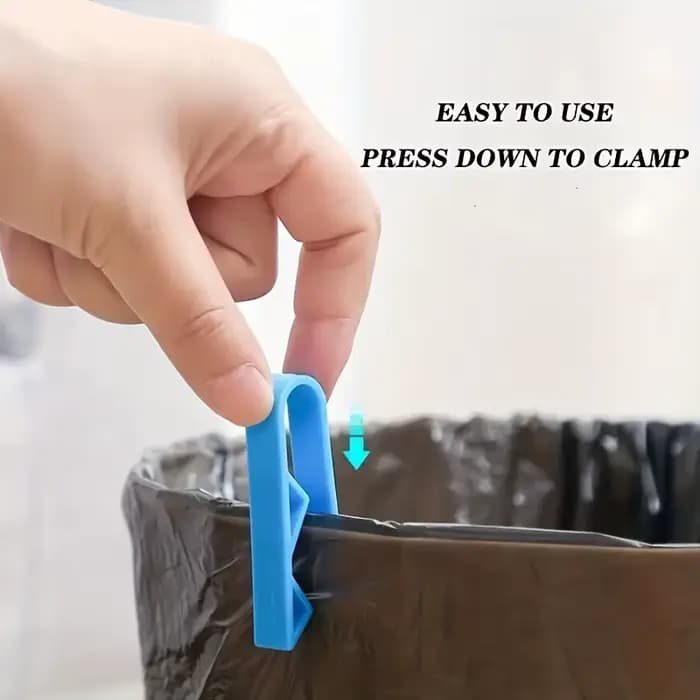 10 clips innovants pour poubelles – support de sac poubelle sûr et antidérapant