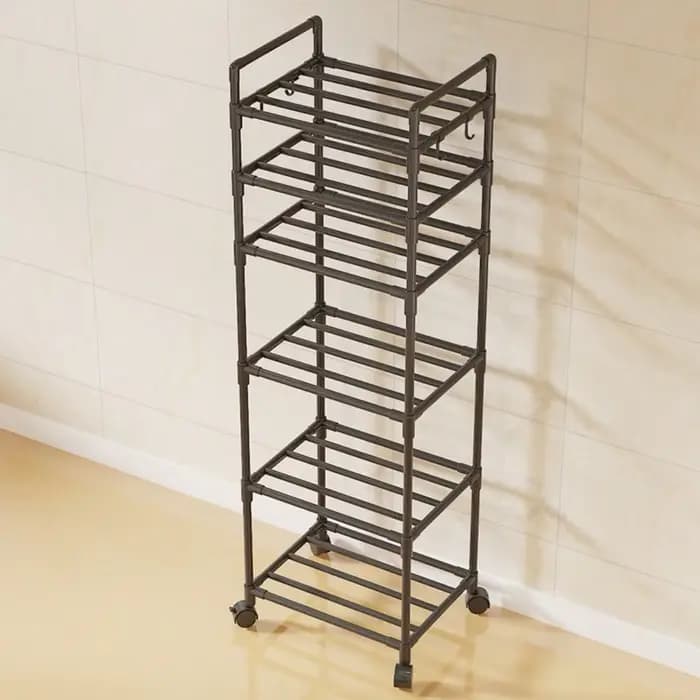 Étagère de rangement de cuisine - Unité d'étagères multi-niveaux sur pied