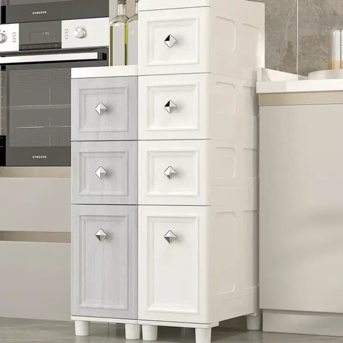 Armoire de rangement multifonctionnelle à fente étroite