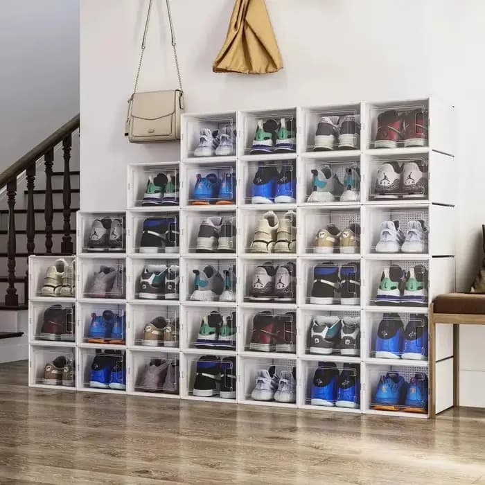Boîte de rangement de chaussures de grande capacité 12 pièces