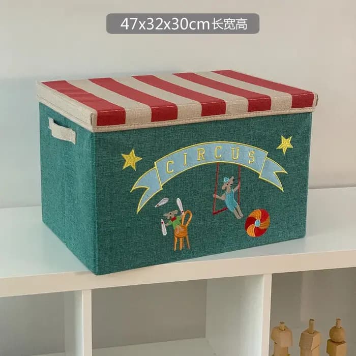 Boîte de rangement pour enfants avec couvercle