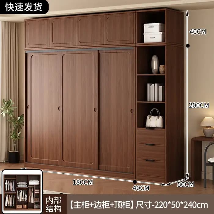 Armoire de rangement moderne de luxe avec tiroirs