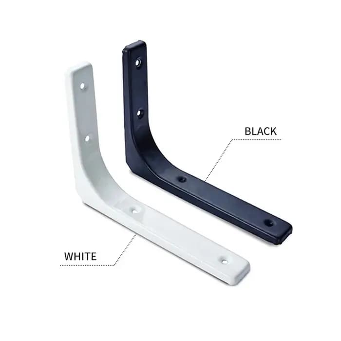Supports d'étagère flottants en forme de L – Support mural robuste en acier inoxydable