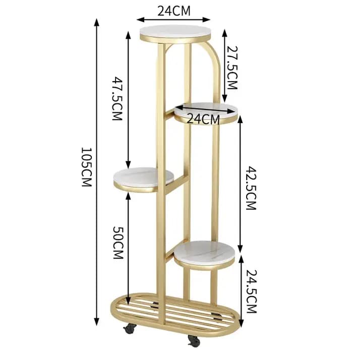 Support de fleurs d'angle pour rangement