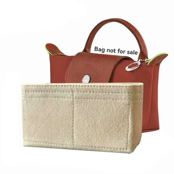 Organisateur de sac pour Longchamp, Mini sac de rangement, sac de doublure, sac à main en feutre, sa