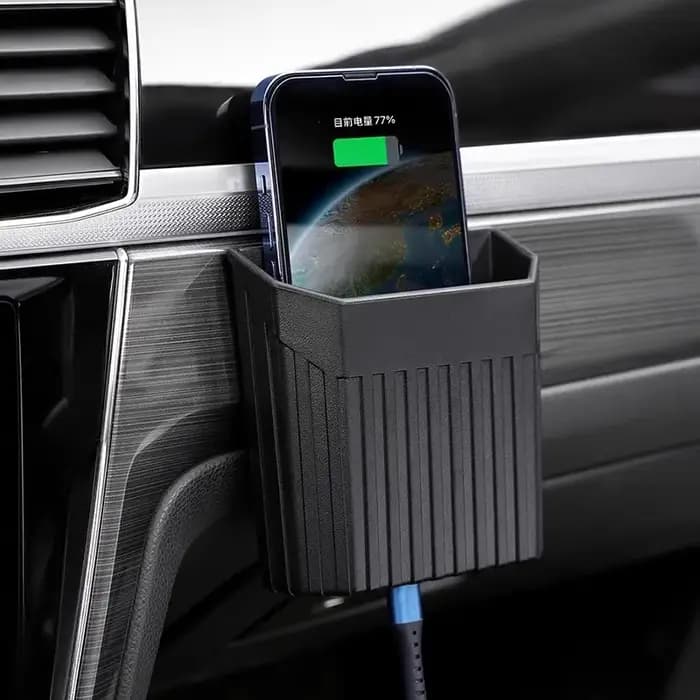 1 boîte de rangement pour voiture : idéale pour ranger des objets comme les téléphones et les clés. Parfaitement