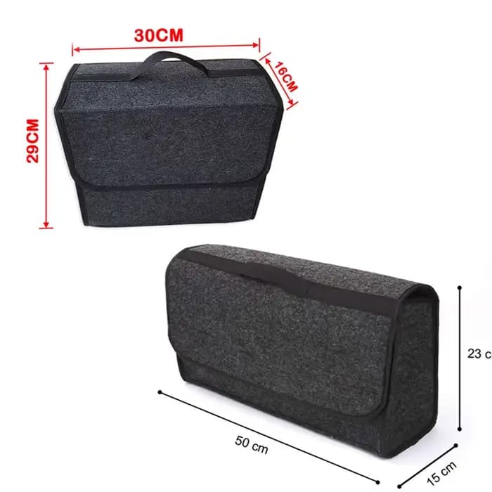 Sac de rangement de voiture, boîte de rangement de coffre, boîte de rangement en tissu feutré, sacs de conteneur de chargement automobile, sacs de rangement multi-poches, accessoires de voiture