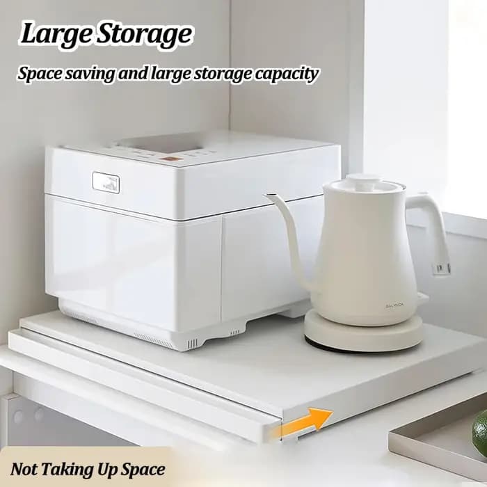 Étagère de rangement coulissante pour micro-ondes de cuisine