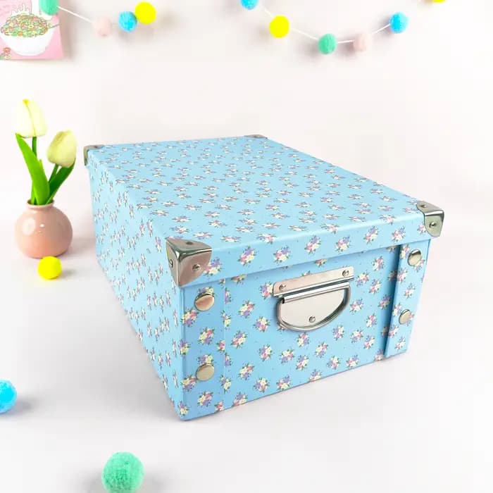 Boîtes de rangement pliables à motifs floraux