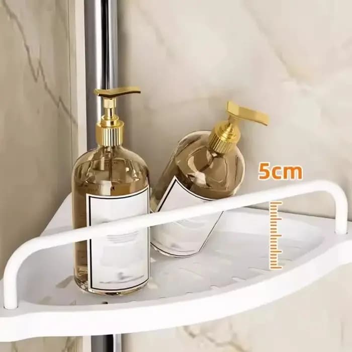 Étagère d'angle de douche télescopique réglable sans perçage pour salle de bain