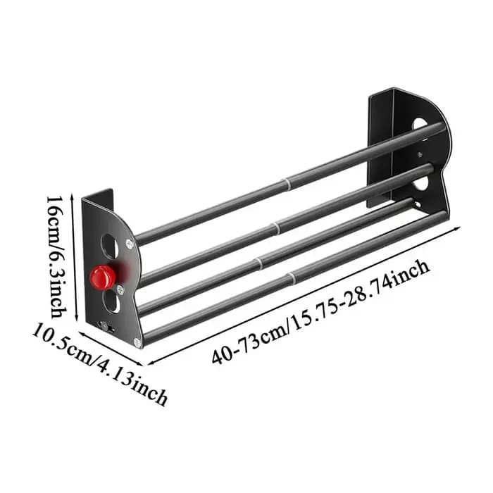 Porte-chaussures magnétique extensible à double couche, organisateur de chaussons mural pour proprié